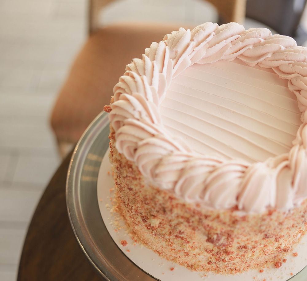 Strawberry Mousse cake from Soleil Bakery
